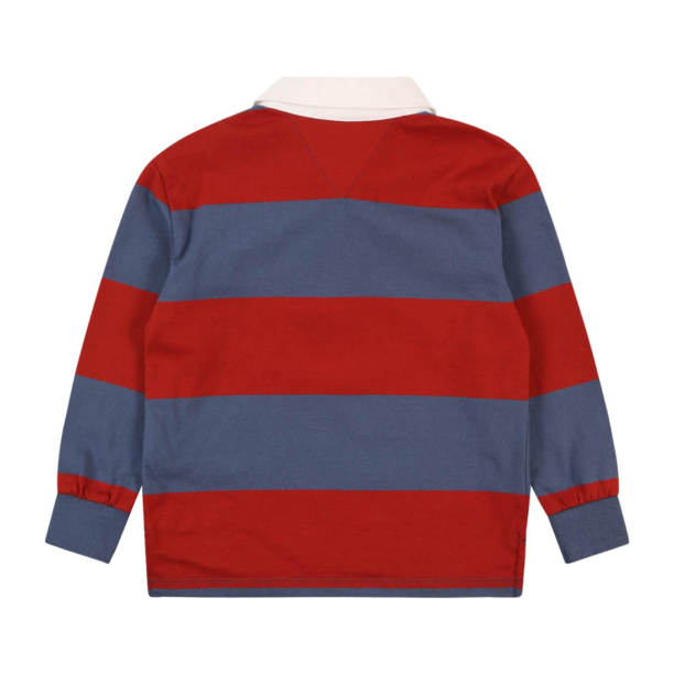 TOMMY HILFIGER Tricou  bleumarin / roșu ruginiu / alb murdar