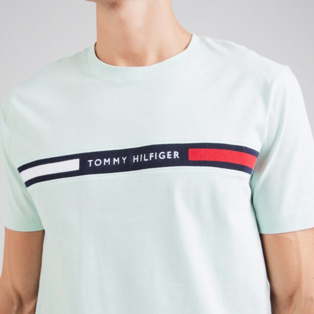 Preţ TOMMY HILFIGER Tricou  bleumarin / verde mentă / roșu intens / alb