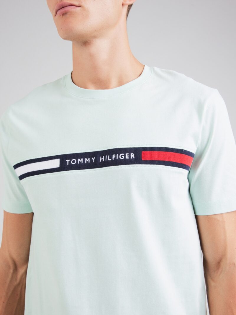 Preţ TOMMY HILFIGER Tricou  bleumarin / verde mentă / roșu intens / alb