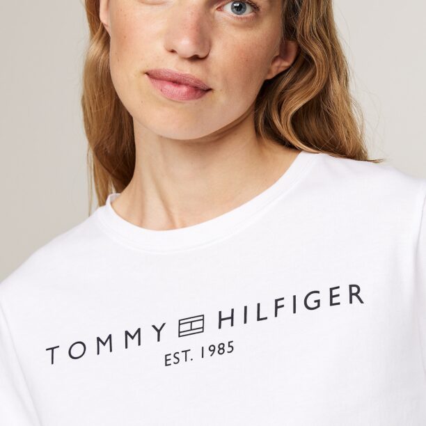 Cumpăra TOMMY HILFIGER Tricou  negru / alb