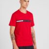 TOMMY HILFIGER Tricou  roșu / negru / alb