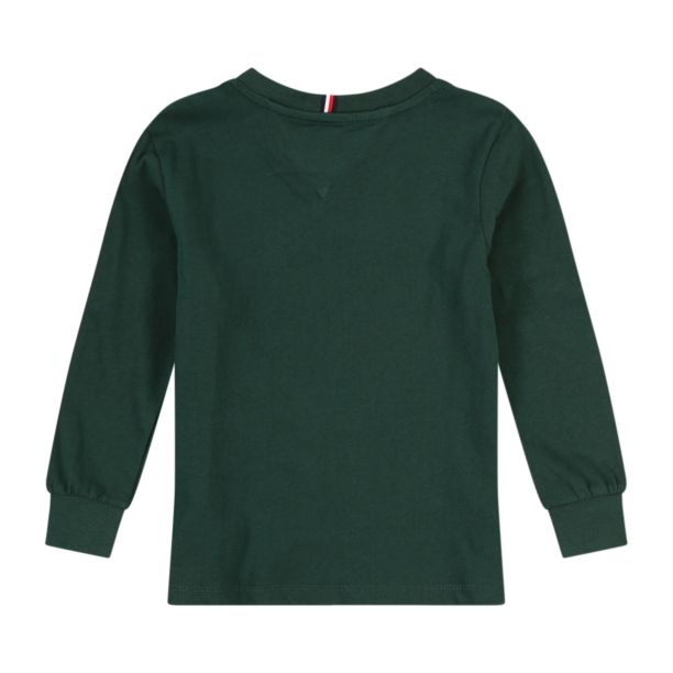 TOMMY HILFIGER Tricou  verde pin / alb