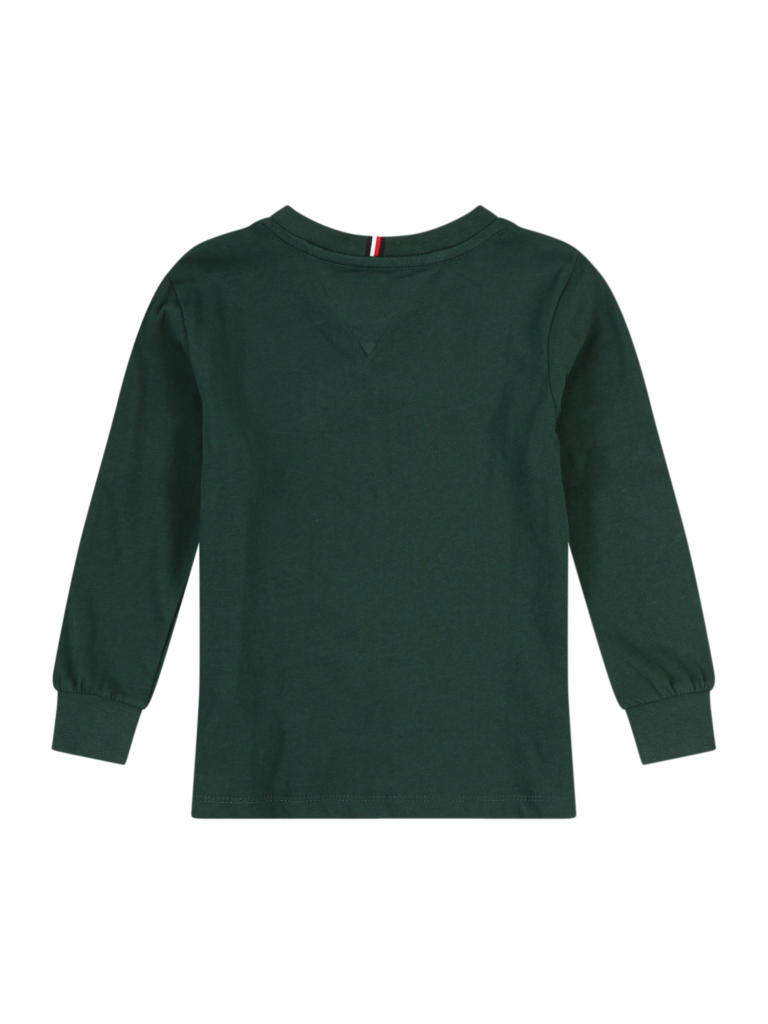 TOMMY HILFIGER Tricou  verde pin / alb