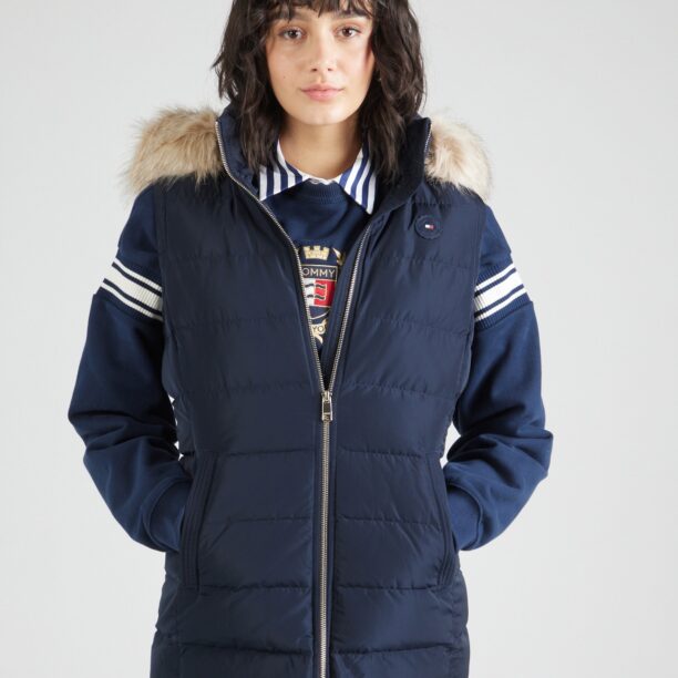 TOMMY HILFIGER Vestă 'HERITAGE'  bleumarin / maro deschis