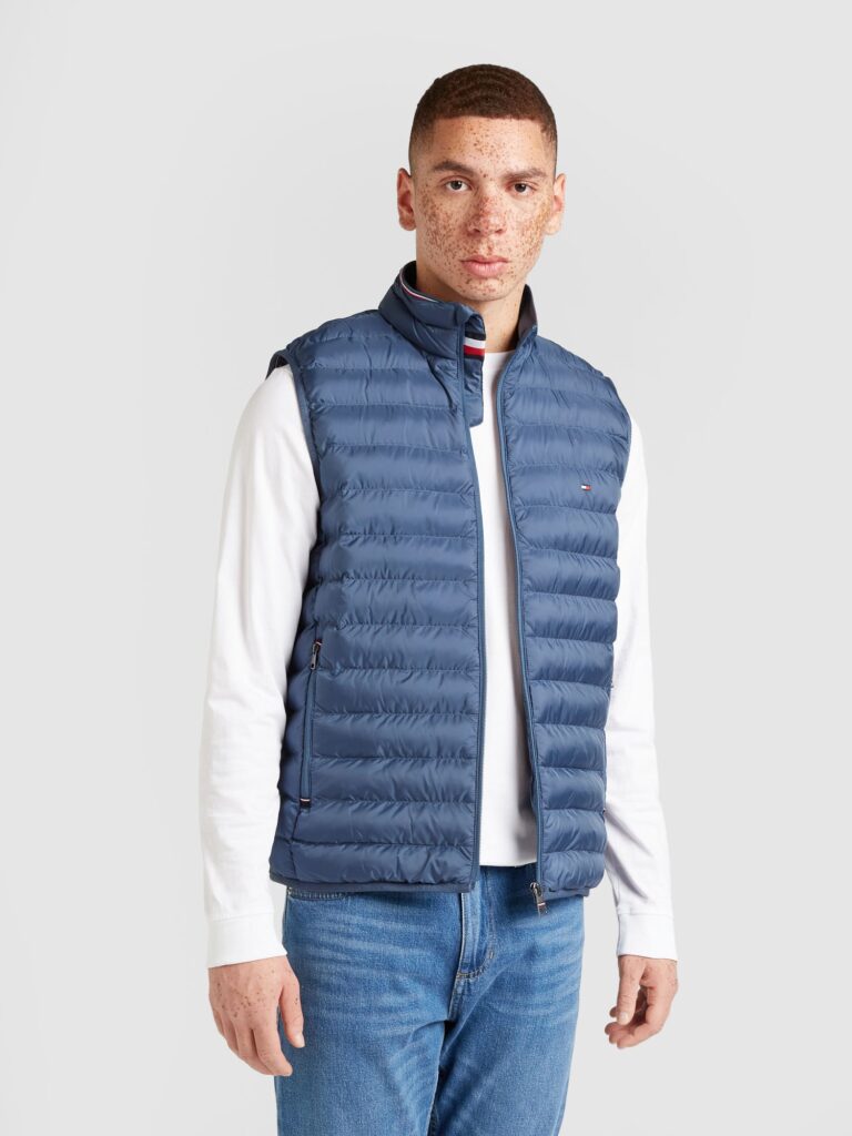 TOMMY HILFIGER Vestă  safir / albastru închis / roșu / alb