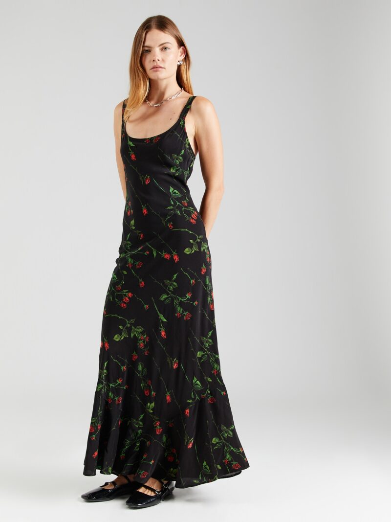 TOPSHOP Rochie  verde / roșu / negru