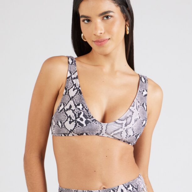 TOPSHOP Sutien costum de baie  gri / negru / alb murdar