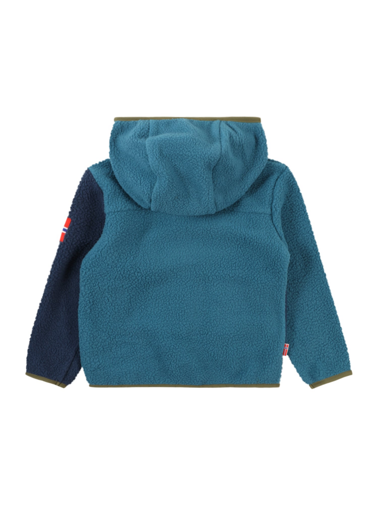 TROLLKIDS Jachetă  fleece funcțională 'Aurlandsfjord'  albastru marin / oliv / verde petrol / roșu