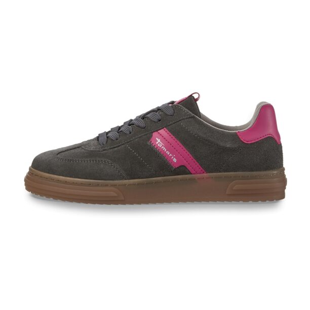 Tamaris Sneaker low  gri metalic / roz / alb