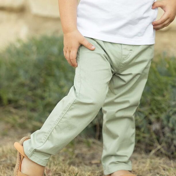 Tartine et Chocolat pantaloni bebe culoarea verde