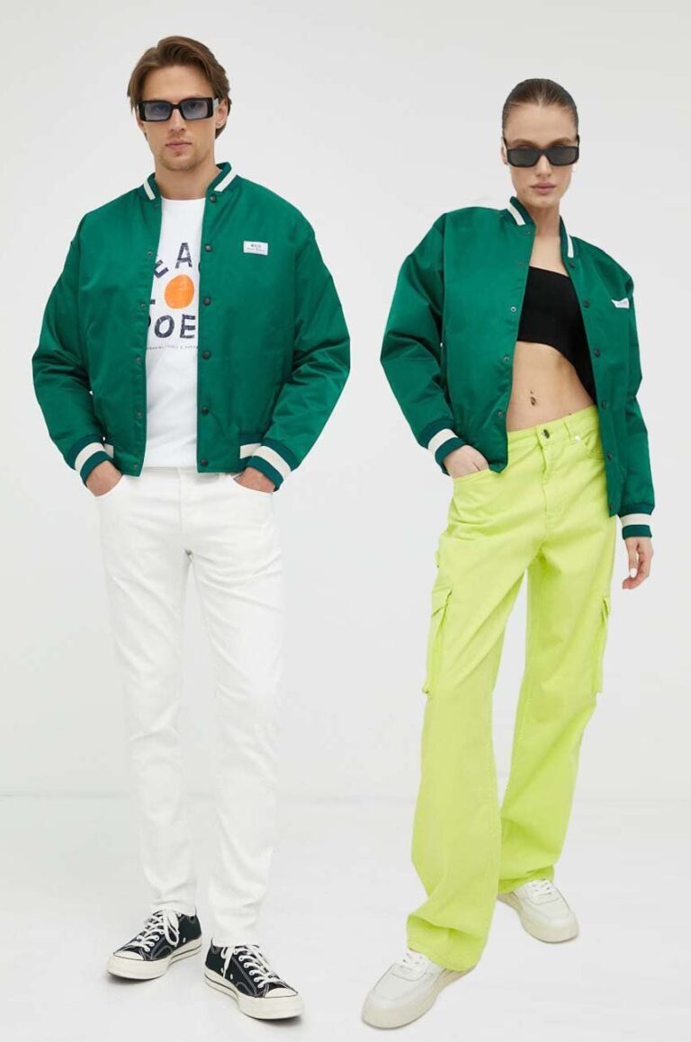 The Mercer Brand geaca bomber culoarea verde