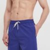 The Mercer Brand pantaloni scurti de baie culoarea albastru marin