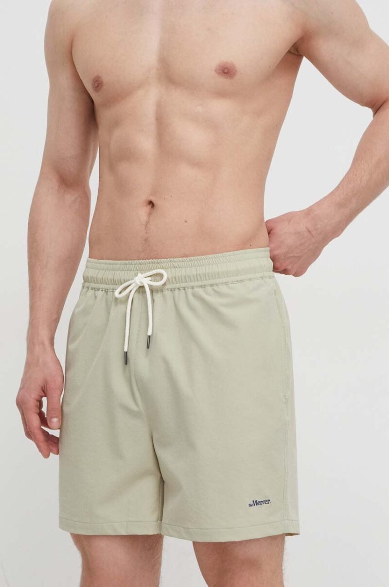 The Mercer Brand pantaloni scurti de baie culoarea verde