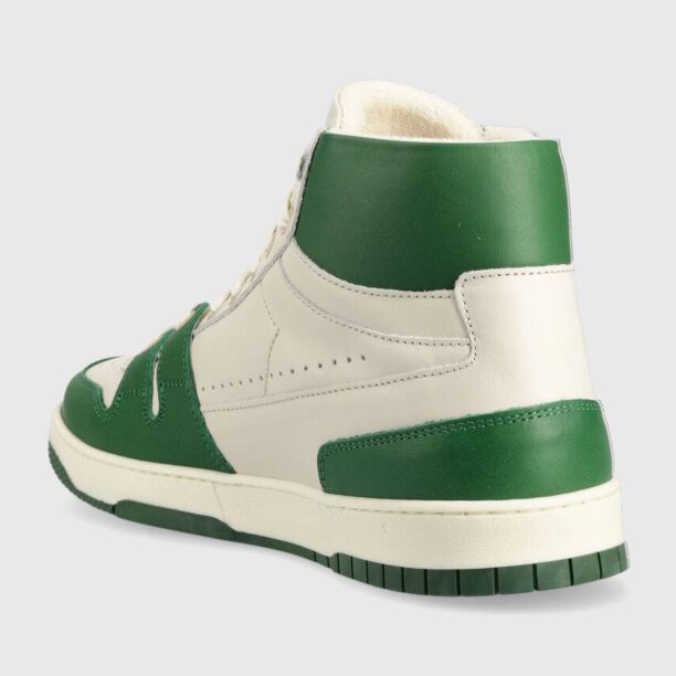 The Mercer Brand sneakers din piele The Brooklyn High culoarea verde preţ