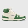 The Mercer Brand sneakers din piele The Brooklyn High culoarea verde