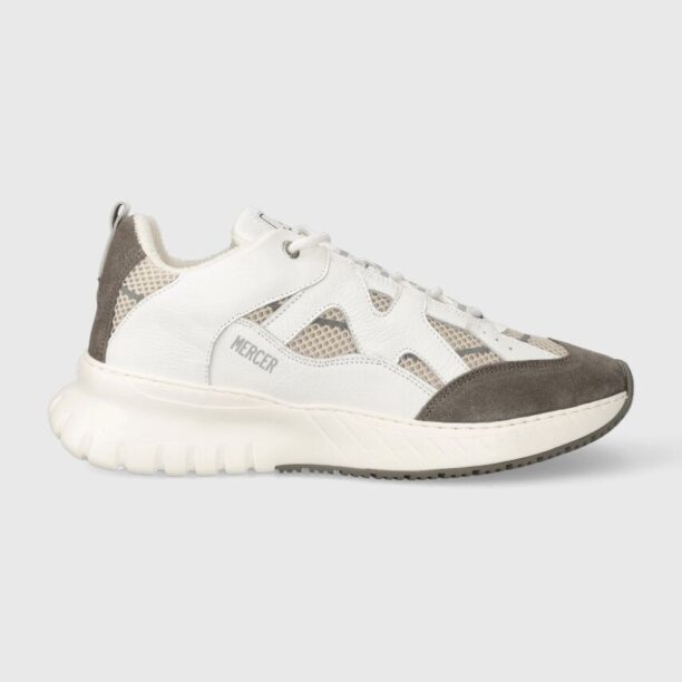 The Mercer Brand sneakers din piele The Jupiter culoarea alb