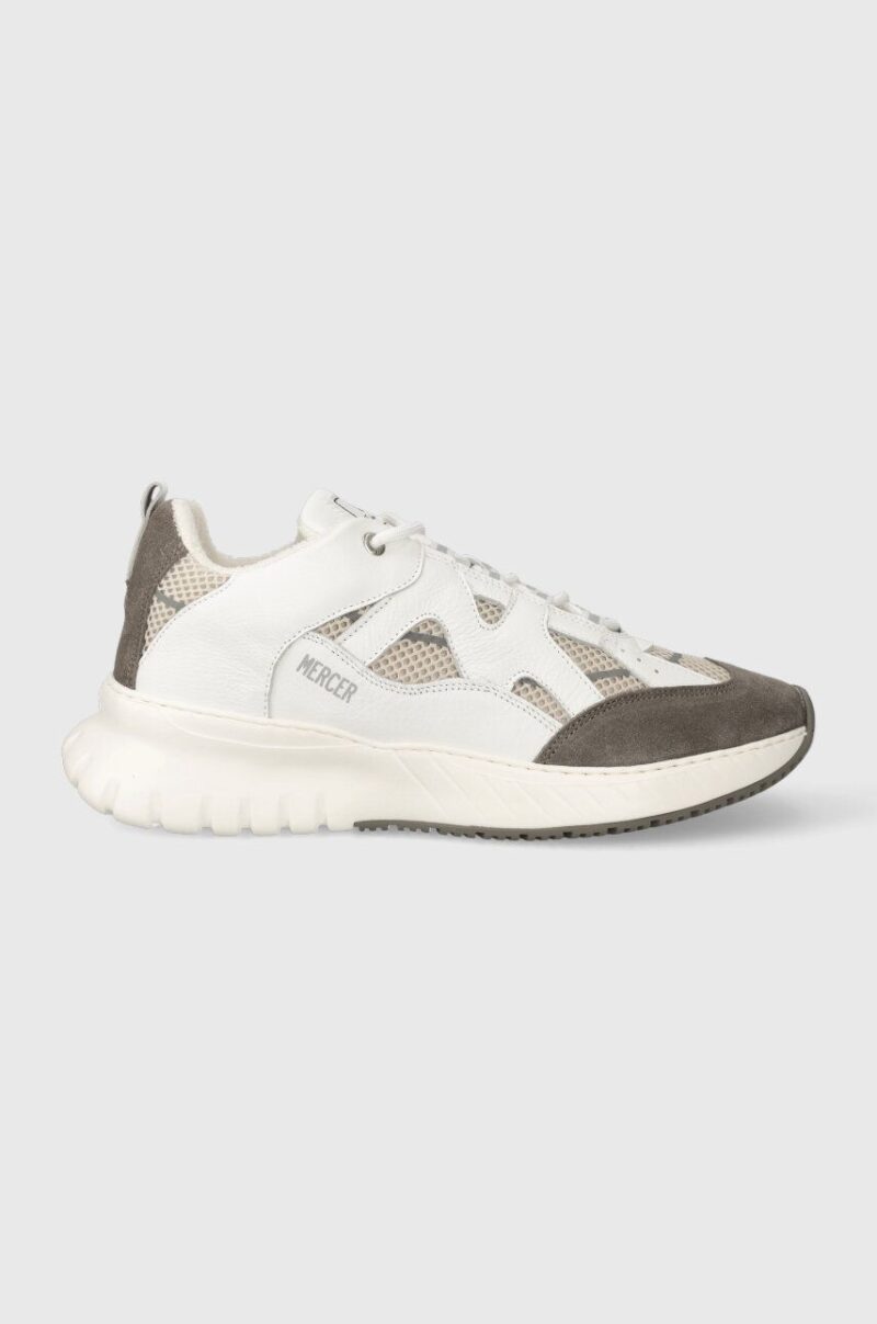 The Mercer Brand sneakers din piele The Jupiter culoarea alb