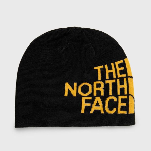 The North Face beanie cu două fețe culoarea negru