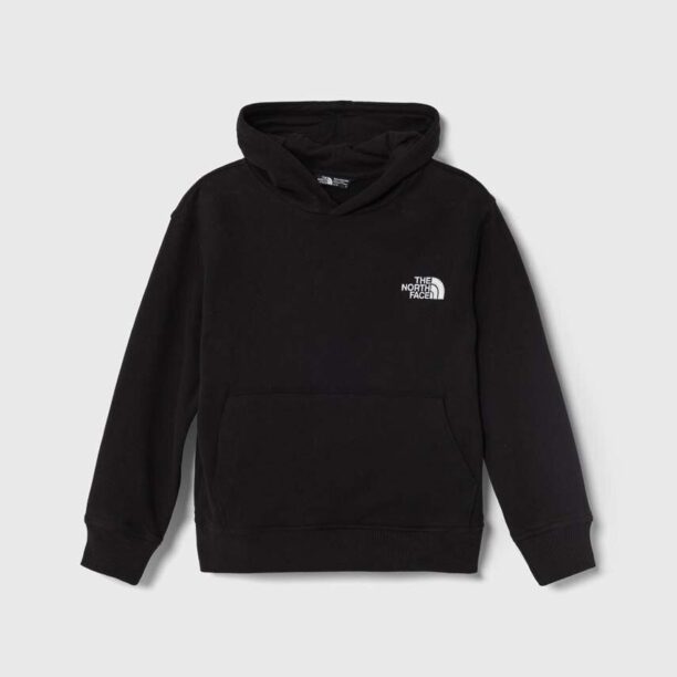 The North Face bluza OVERSIZED HOODIE culoarea negru