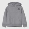 The North Face bluza copii NEW GRAPHIC HOODIE culoarea gri