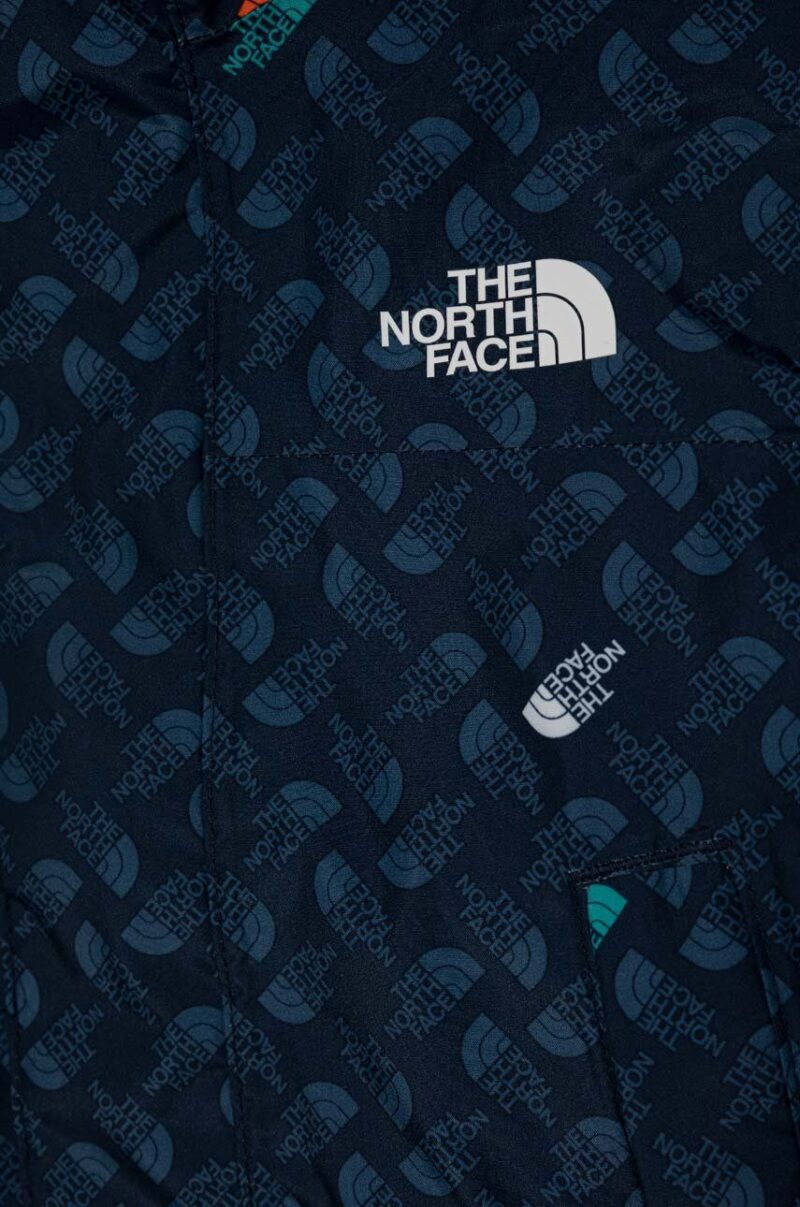 The North Face geaca copii culoarea verde preţ