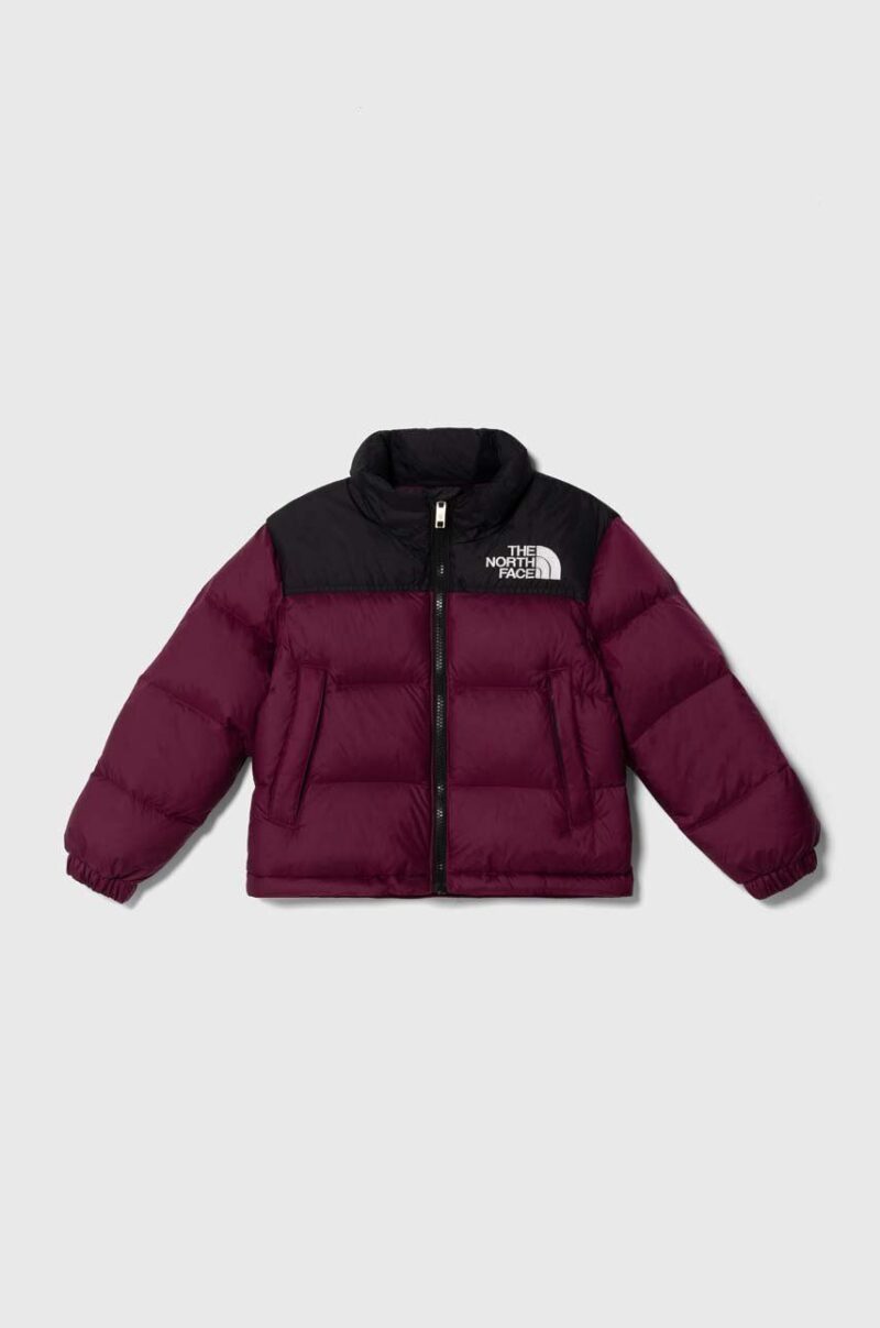 The North Face geaca de puf pentru copii 1996 RETRO NUPTSE JACKET culoarea violet