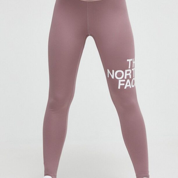 The North Face leggins de antrenament culoarea roz