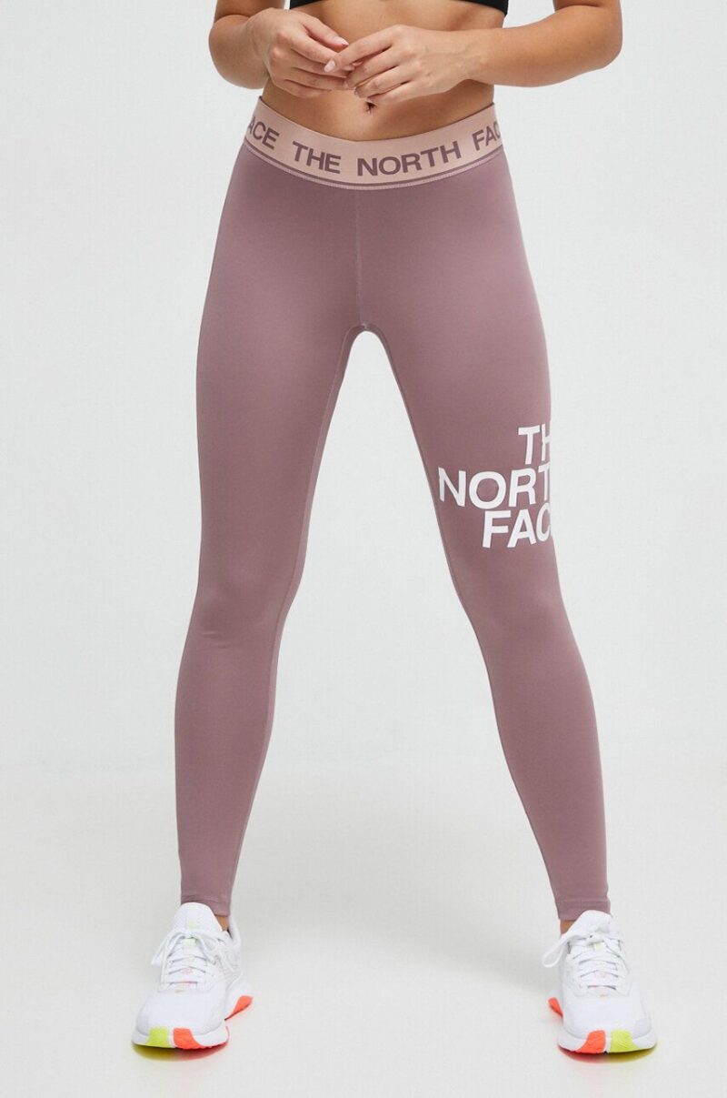 The North Face leggins de antrenament culoarea roz