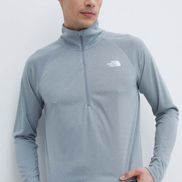 The North Face longsleeve sport Flex II culoarea gri