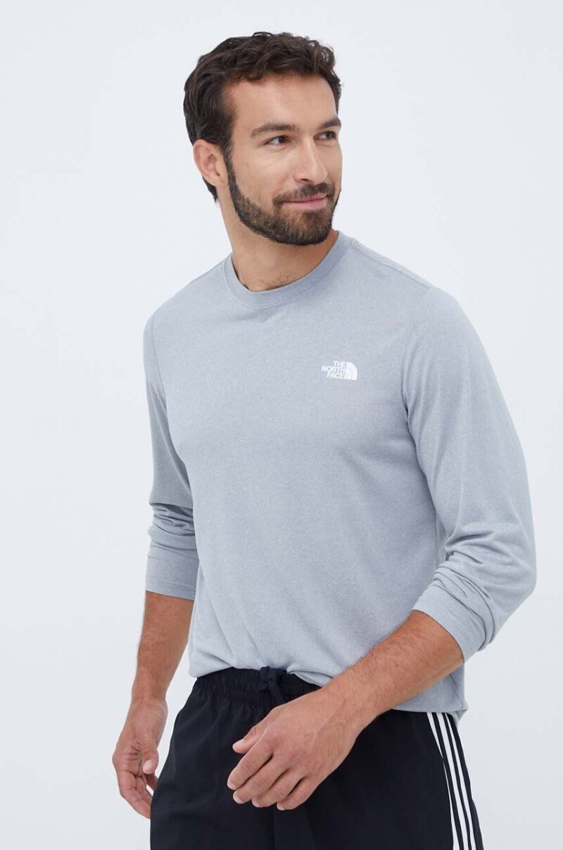 The North Face longsleeve sport Reaxion culoarea gri