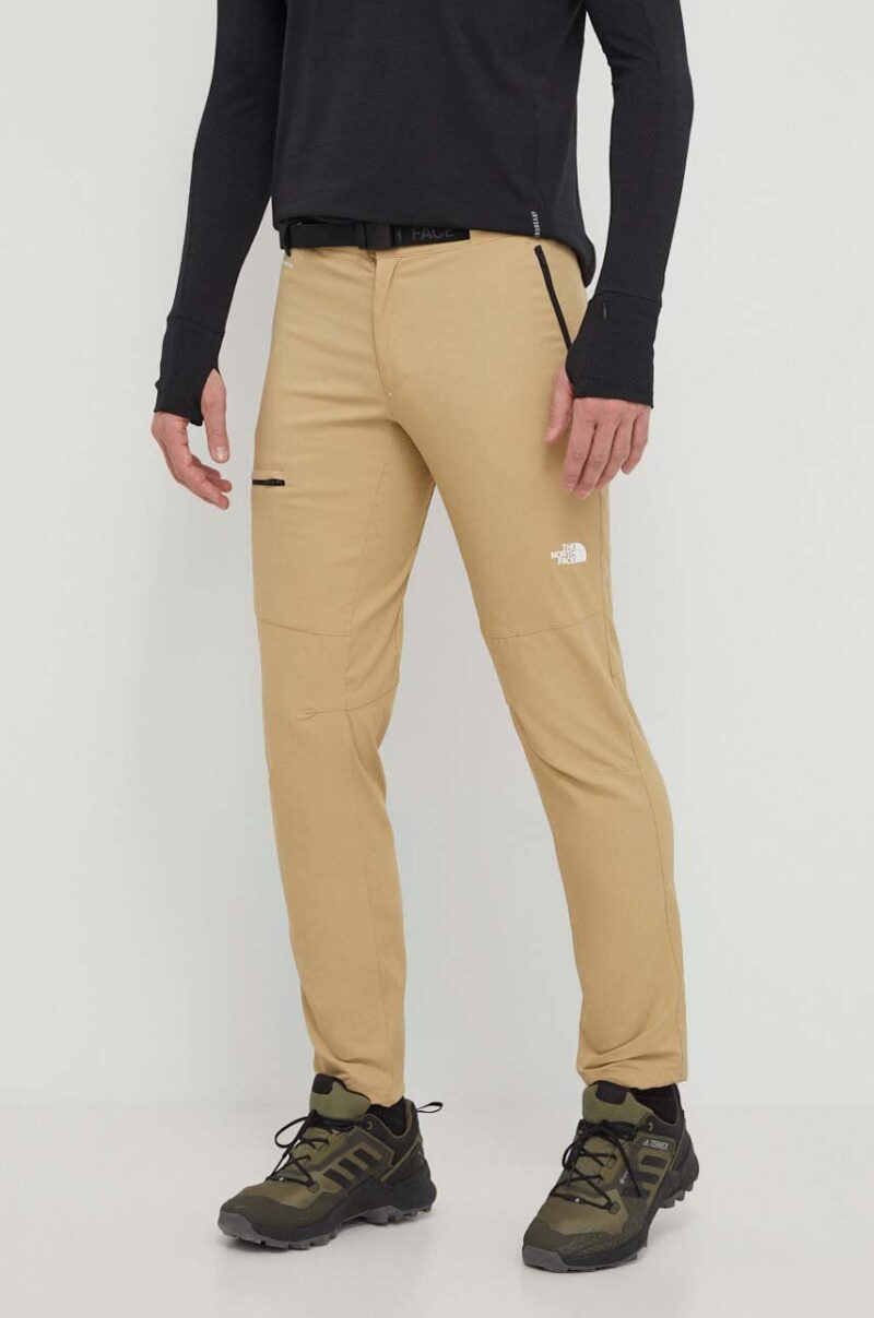 The North Face pantaloni de exterior Lightning culoarea bej