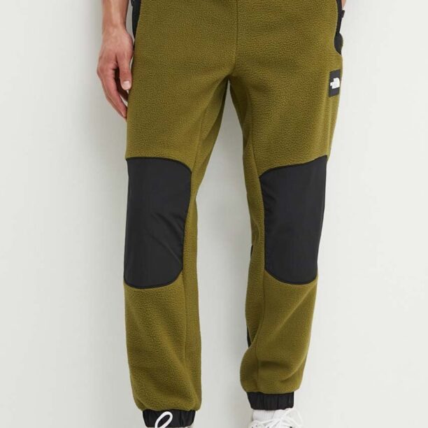 The North Face pantaloni de trening M Fleeski Y2K Pant culoarea verde