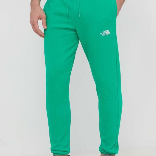 The North Face pantaloni de trening culoarea verde