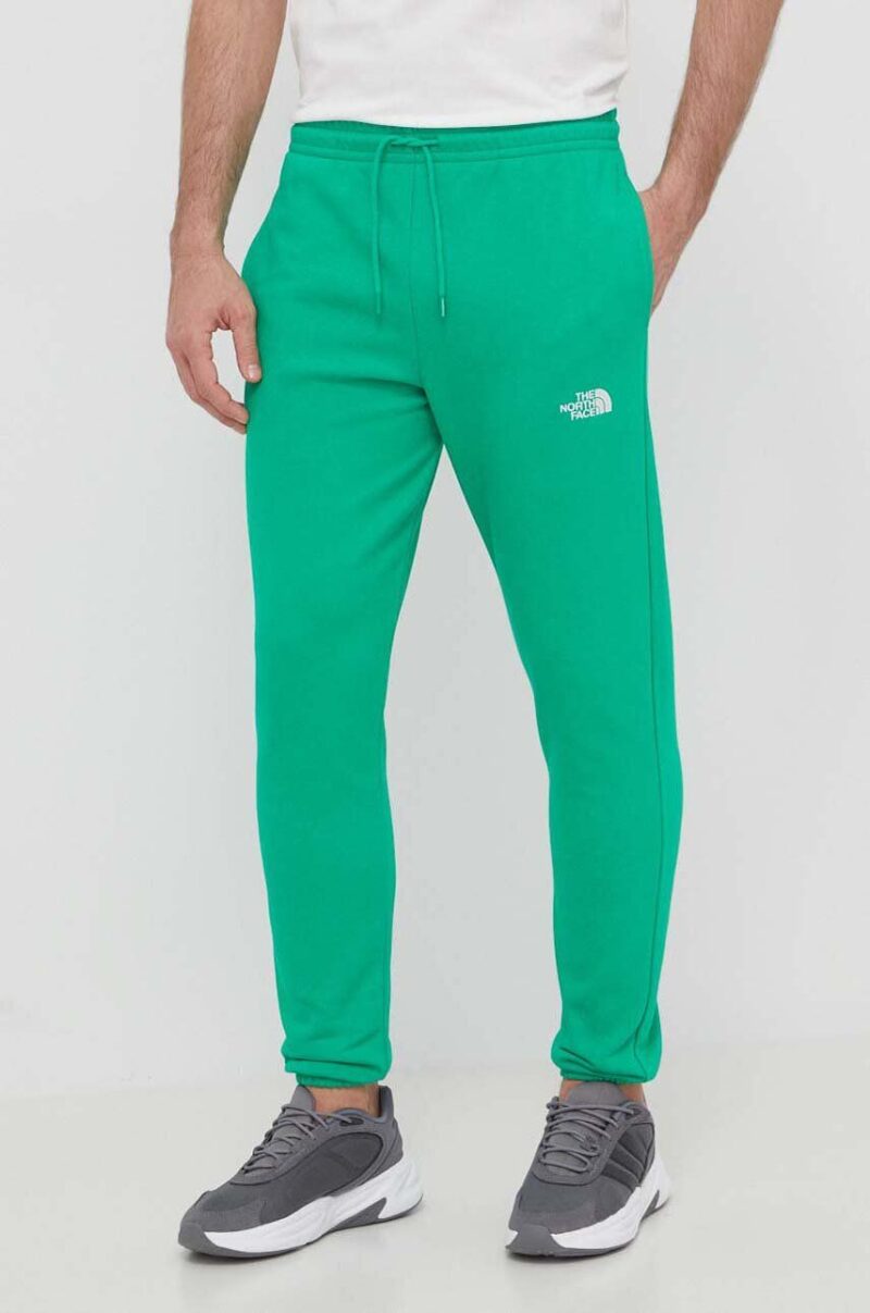 The North Face pantaloni de trening culoarea verde