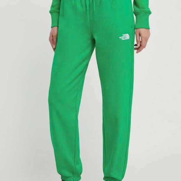 The North Face pantaloni de trening culoarea verde