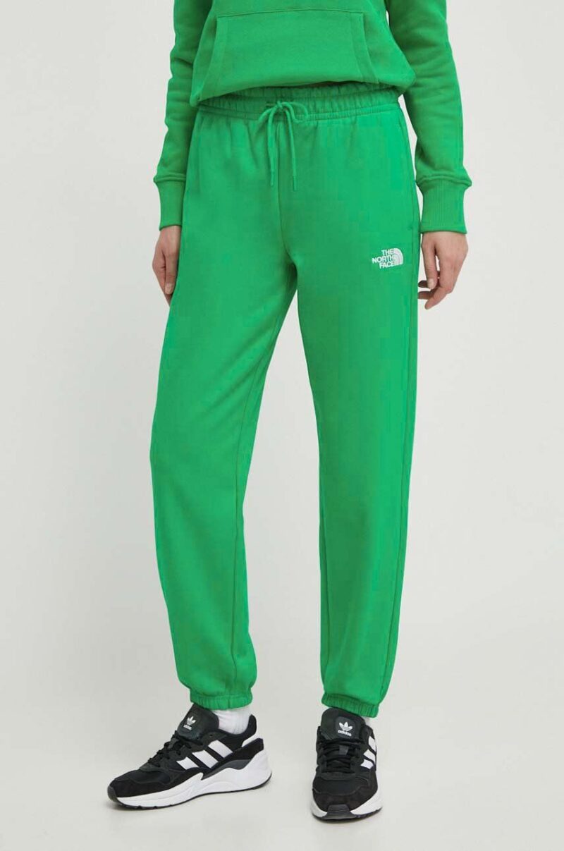 The North Face pantaloni de trening culoarea verde