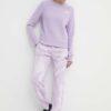 The North Face pantaloni de trening culoarea violet