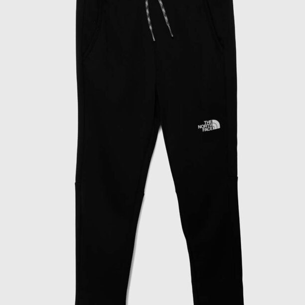 The North Face pantaloni de trening pentru copii NEVER STOP PANT culoarea negru