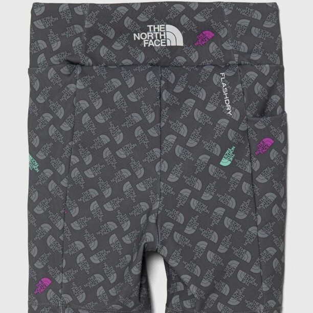 The North Face pantaloni scurti copii NEVER STOP BIKE SHORT culoarea gri