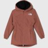 The North Face parka pentru copii HIKESTELLAR PARKA culoarea maro