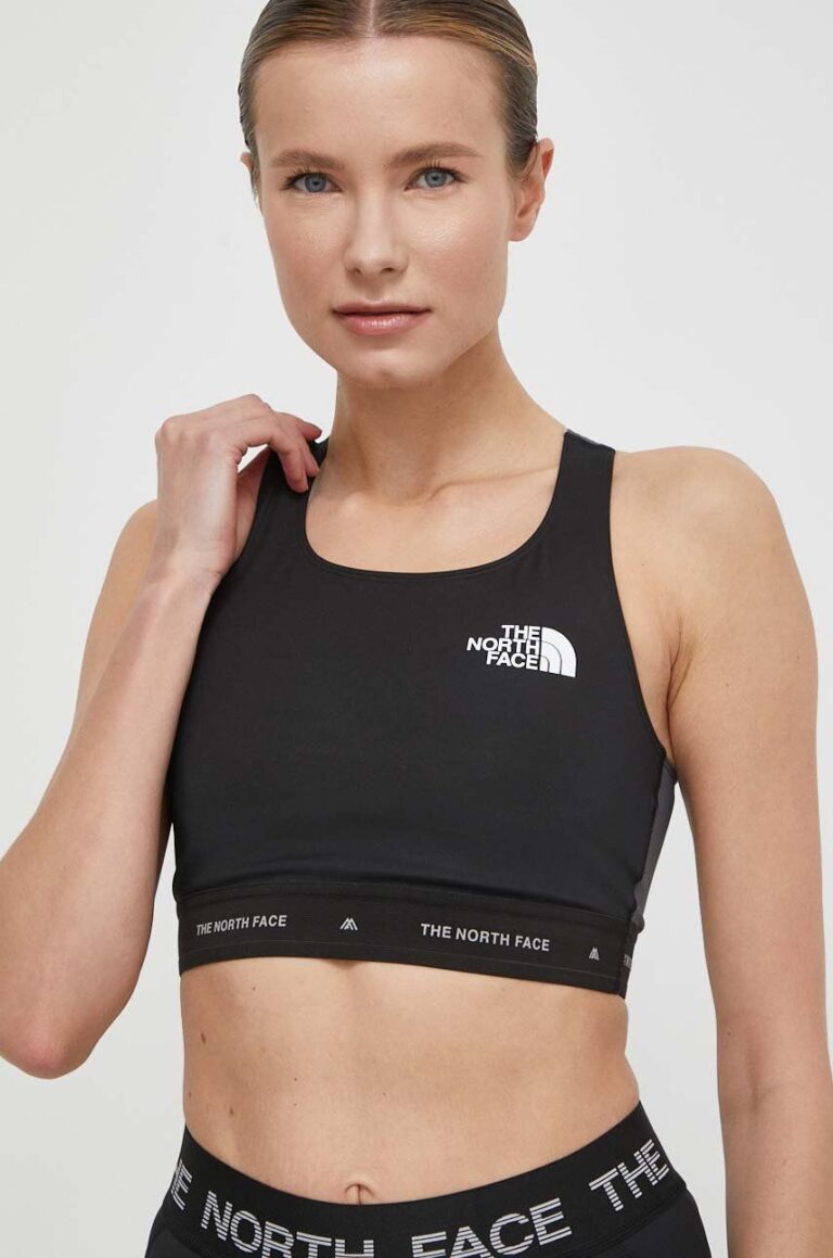 The North Face sutien sport Mountain Athletics culoarea negru