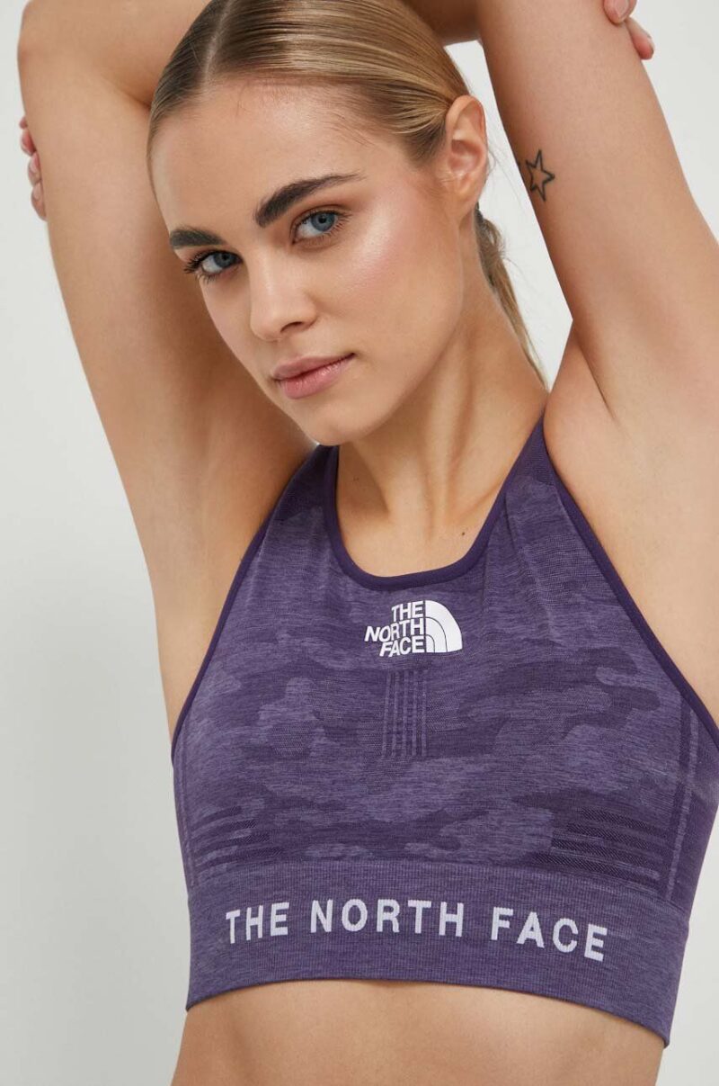 The North Face sutien sport Mountain Athletics culoarea violet