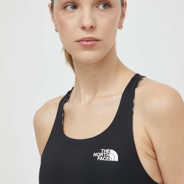 The North Face sutien sport reversibil Flex culoarea negru