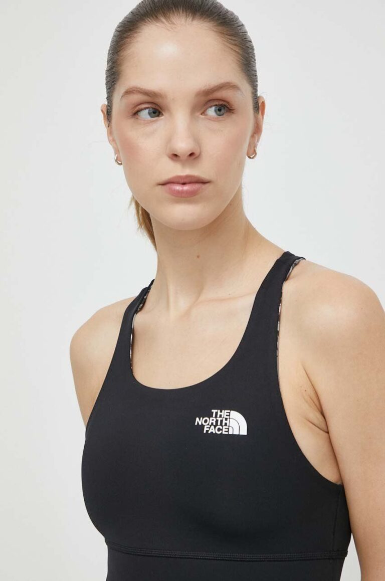 The North Face sutien sport reversibil Flex culoarea negru