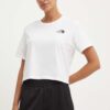 The North Face tricou W Simple Dome Cropped Slim Tee femei