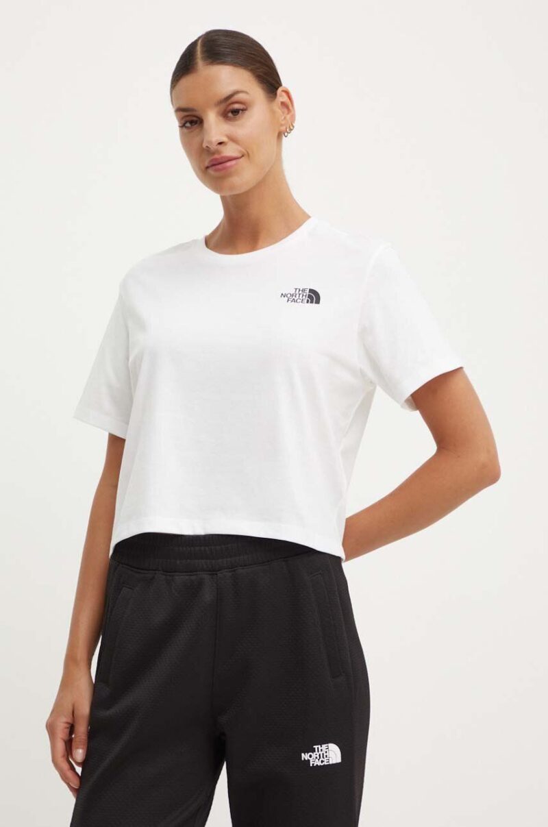 The North Face tricou W Simple Dome Cropped Slim Tee femei