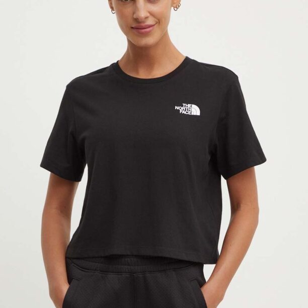 The North Face tricou W Simple Dome Cropped Slim Tee femei