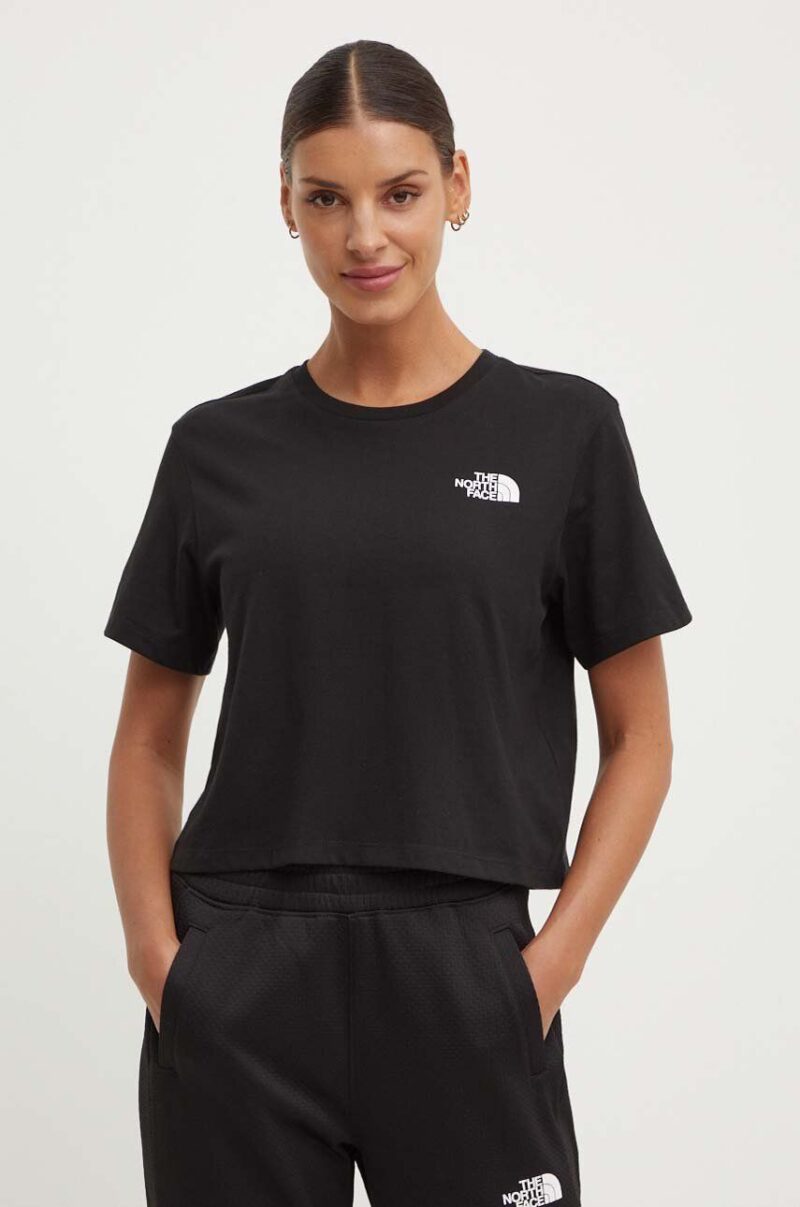 The North Face tricou W Simple Dome Cropped Slim Tee femei