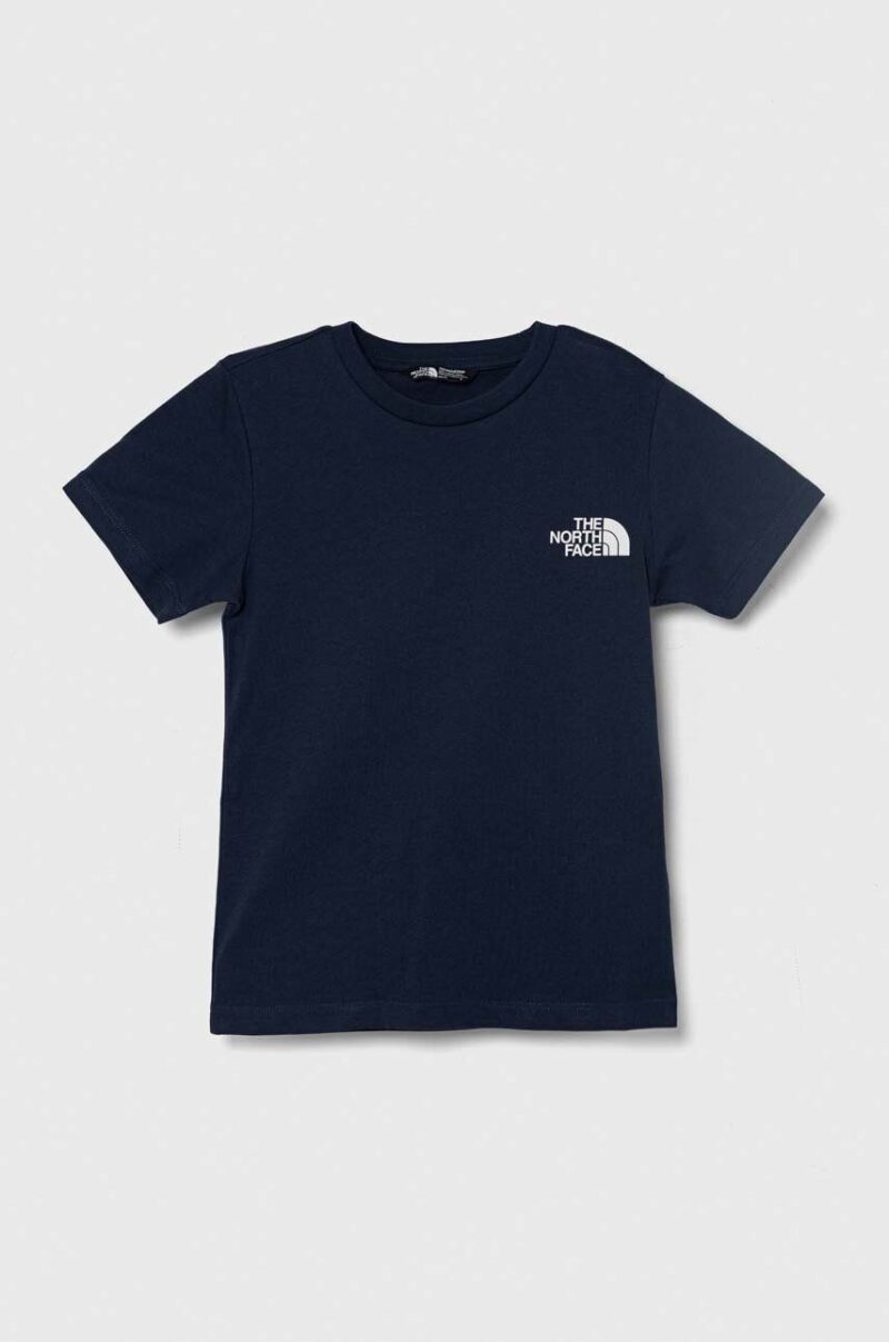 The North Face tricou copii SIMPLE DOME TEE culoarea verde