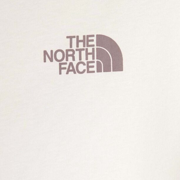 The North Face tricou de bumbac pentru copii G VERTICAL LINE S/S TEE culoarea alb preţ